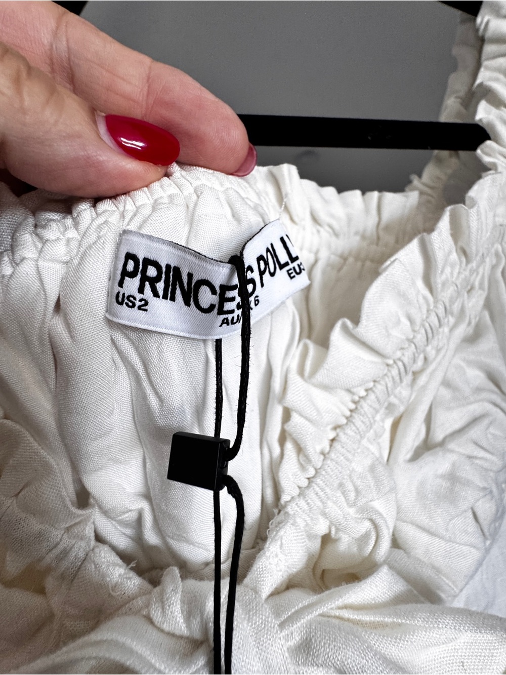 Princess Polly Elouise Top in White, with wired cups NWT SIZE 2 - Picture 6 of 10